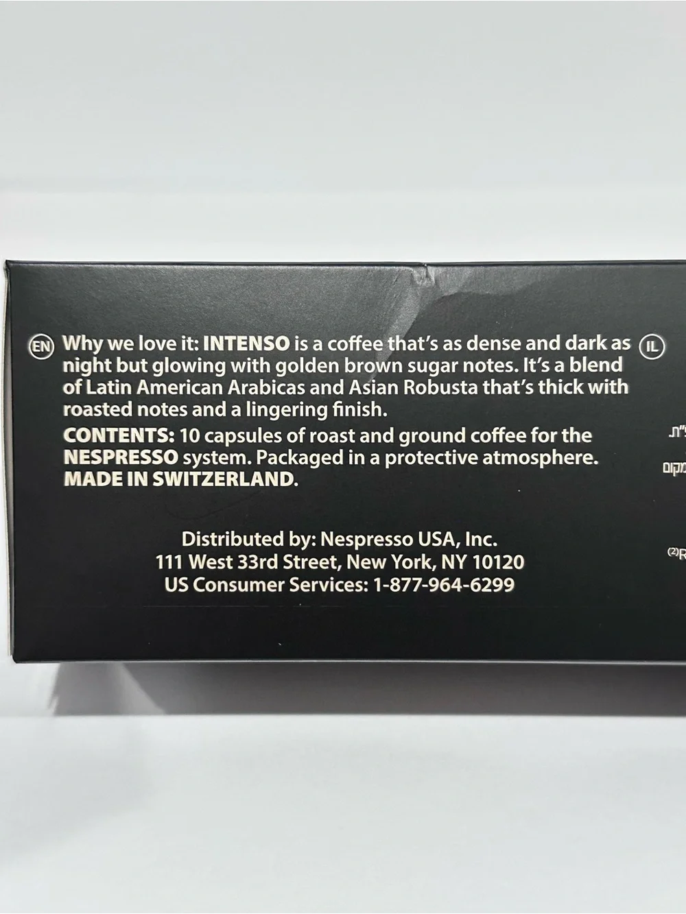 Nespresso Capsules Vertuo, Intenso, Dark Roast Coffee, 30 Coffee Pods